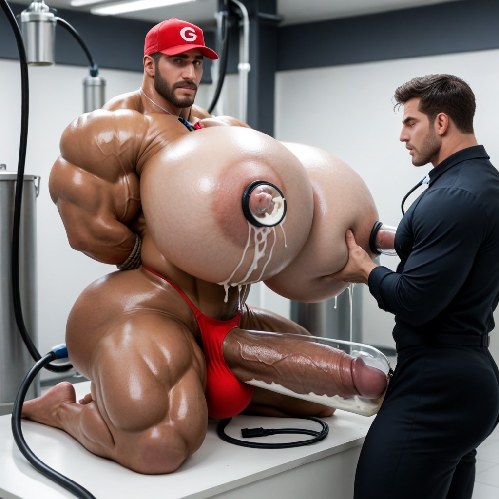 Squeezing Boobs Together, Coach Whistle, Milk Mans Arms Tied Behind Back AI Gay Porn