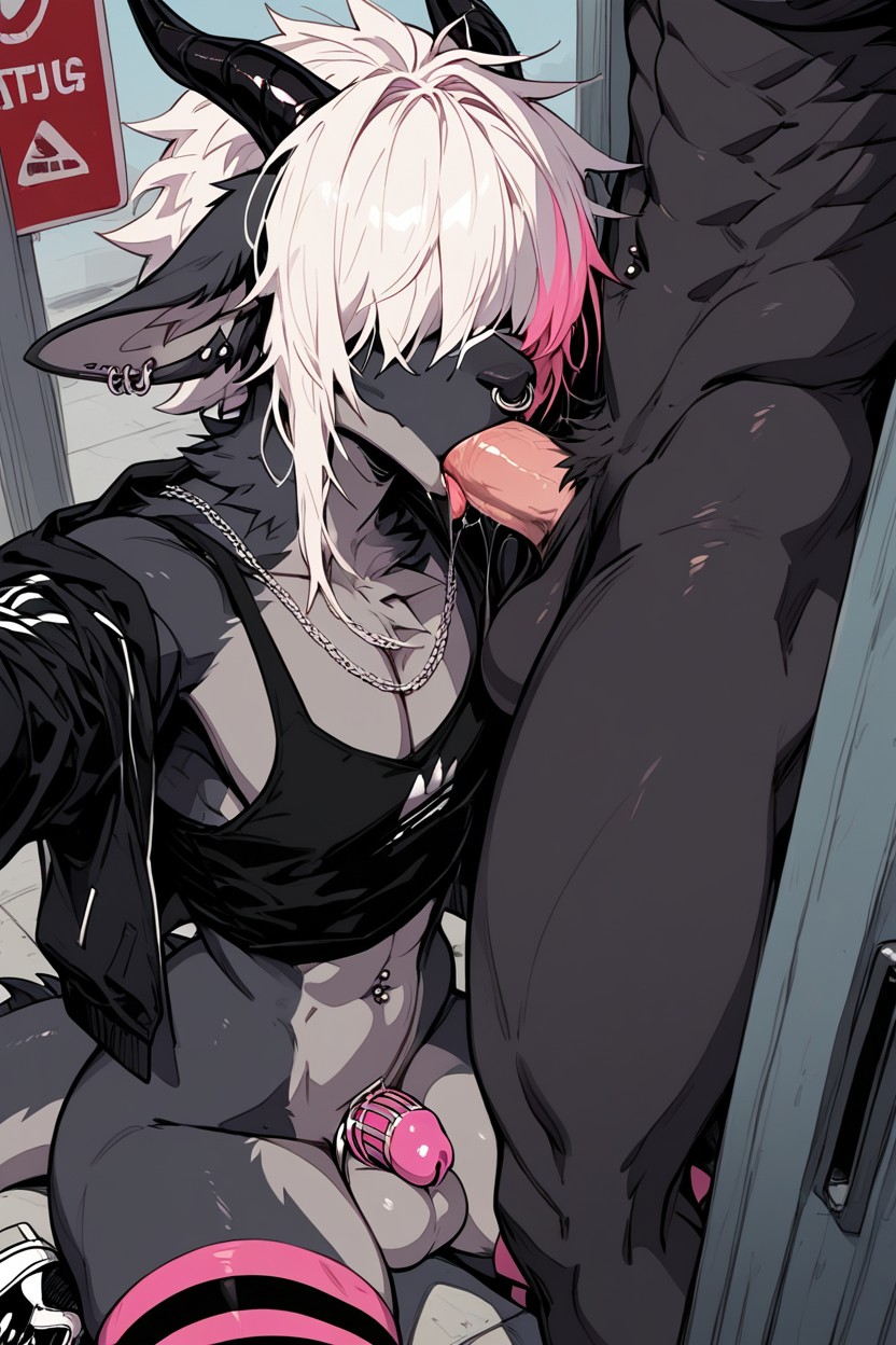 Bus Stop, Abs, Handjob Furry AI Porn