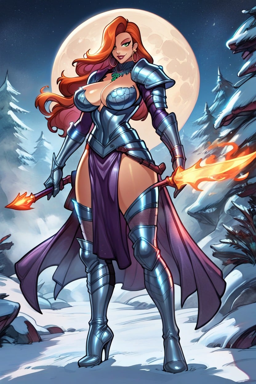 Round Ass, Hourglass Figure, Beautiful Face AI Porn