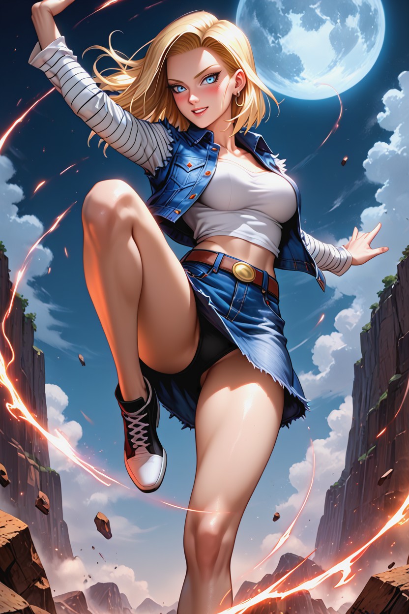 Detailed Eyes, High Kick, Arched Back Hentai AI Porn