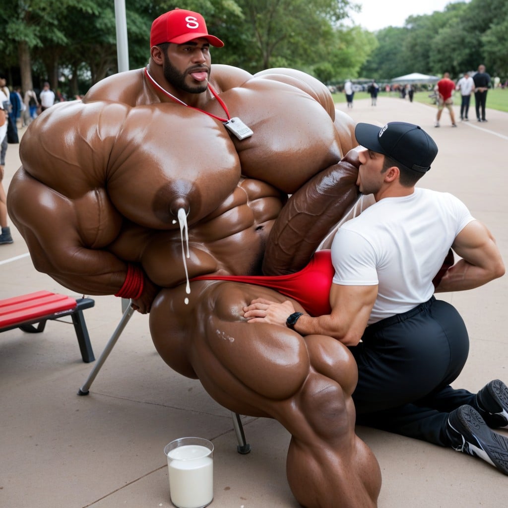 Squeezing Boobs Together, Rolling Eyes, Park AI Gay Porn