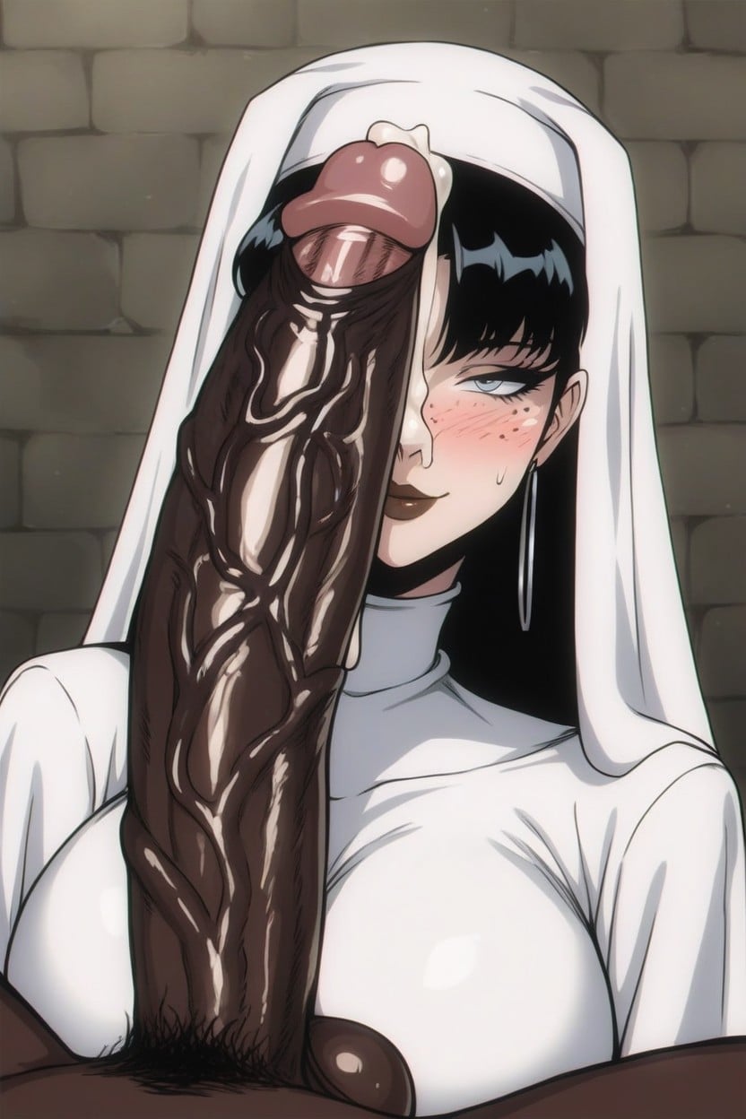 Woman, Brown Lipstick, Bust Shot Hentai AI Porn
