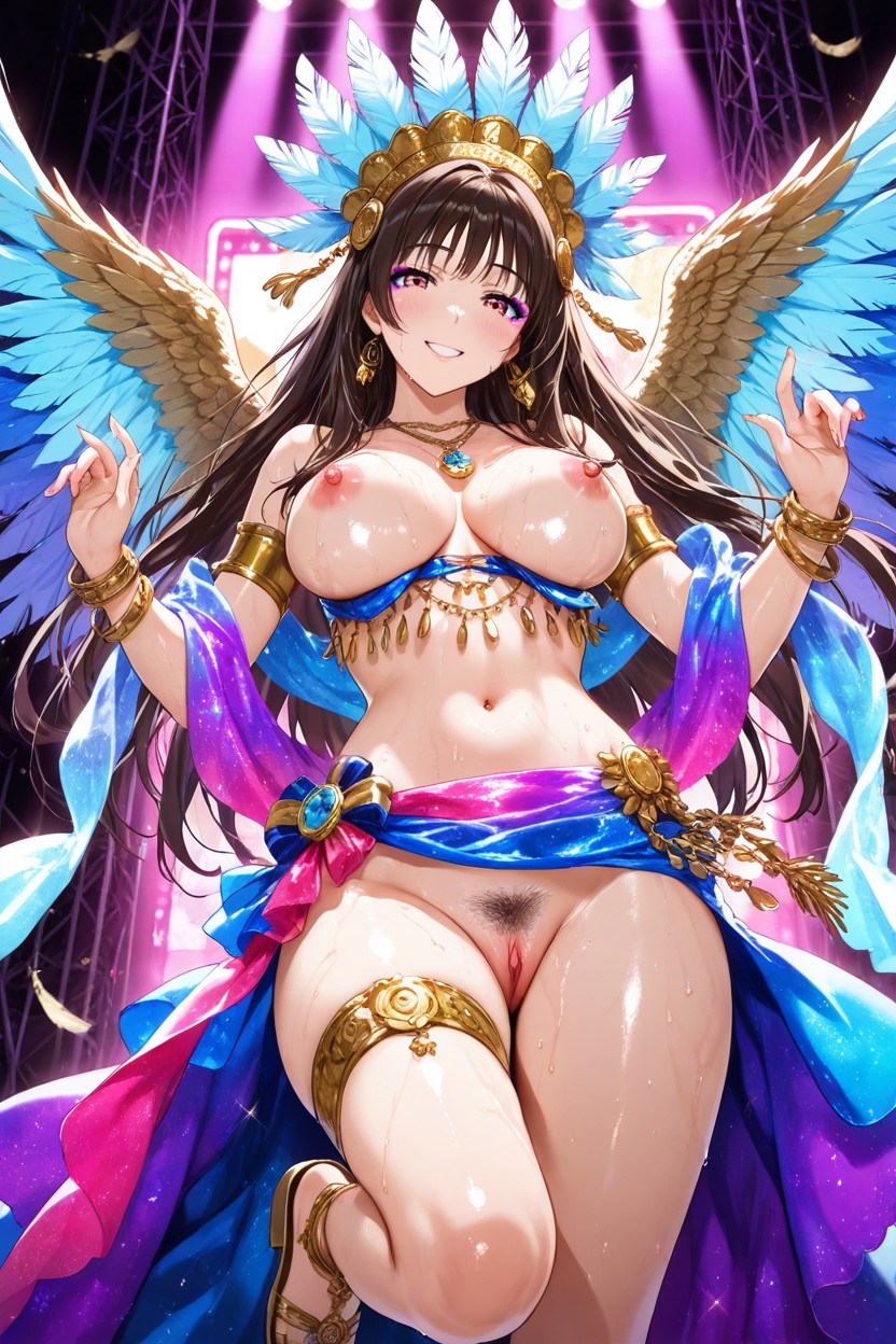 Golden Anklets, Five Fingers, Transparent Sash Hentai AI Porn