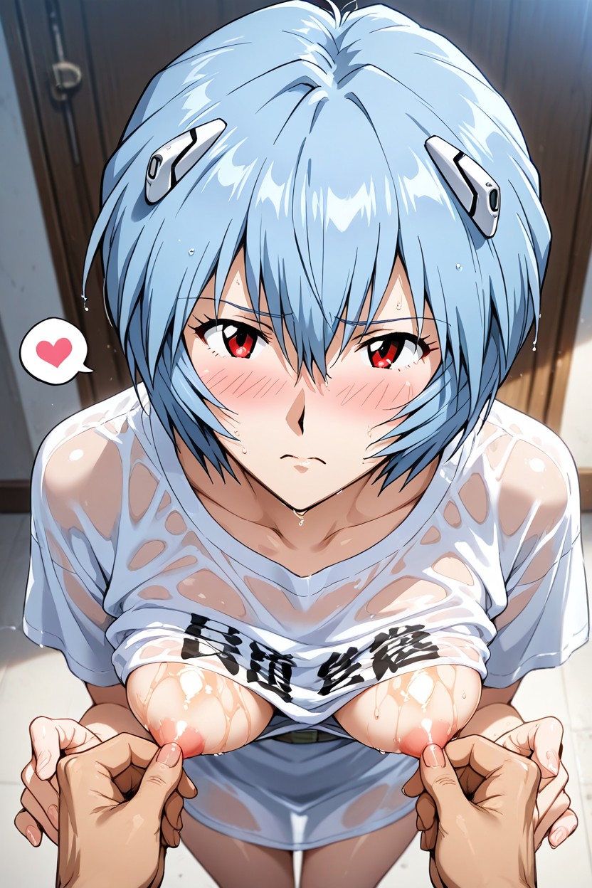 Her Breasts Are Being Fondled By Pov, Ropa Mojada, Nsfw Hentai IA