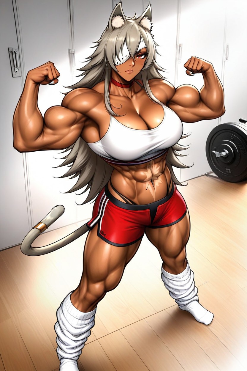 No Clothes, No Footwear, Wearing White T Shirt Hentai AI Porn