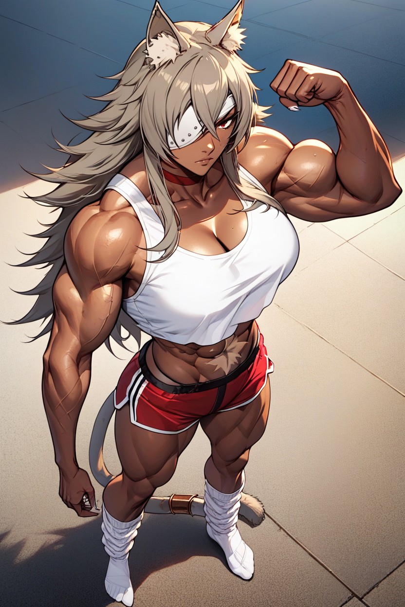 Very Angry, Overhead Angle, Muscular Hentai AI Porn