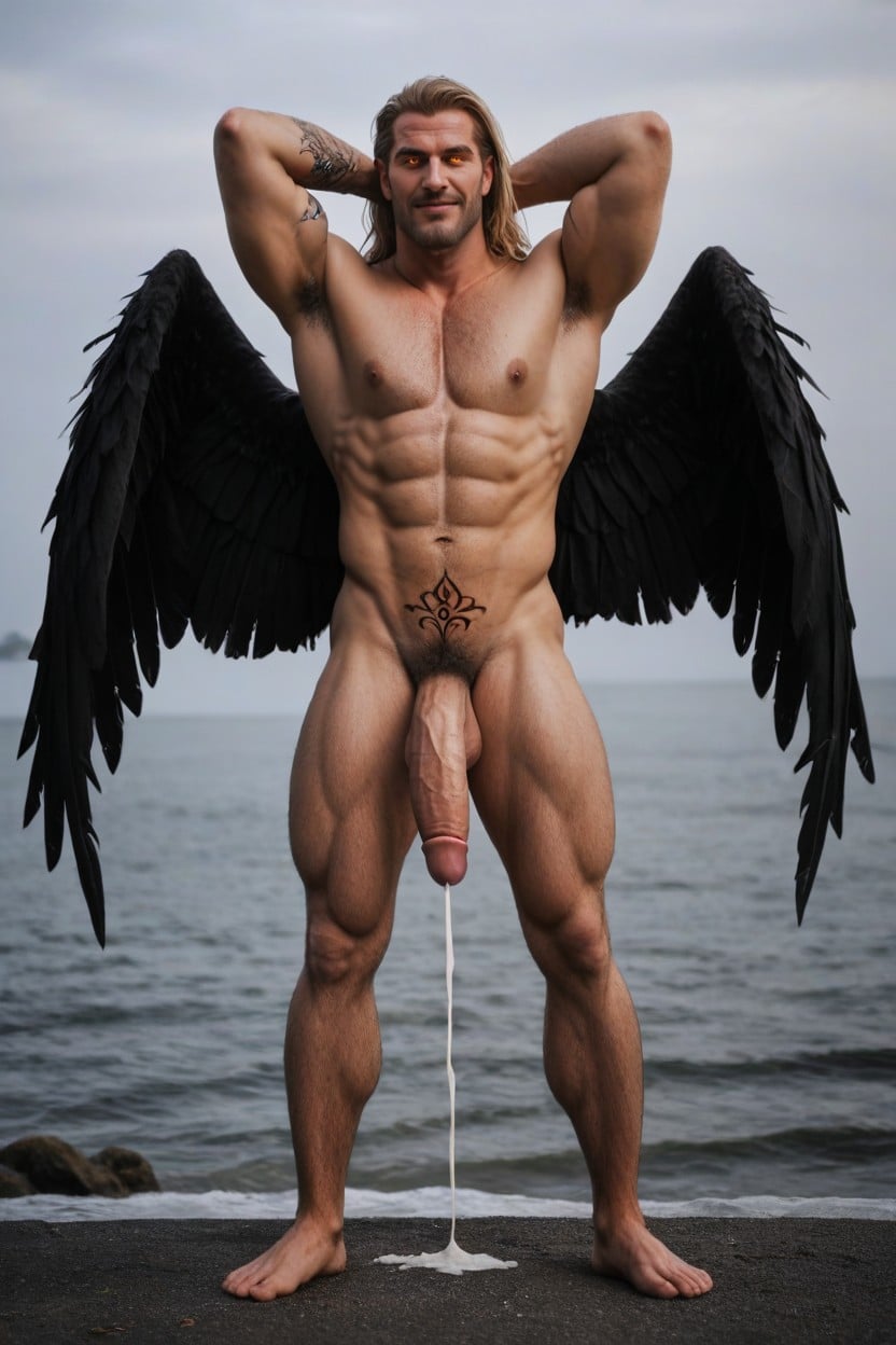 Large Ass, Muscular, With Ecstasy He's On His Side AI Gay Porn