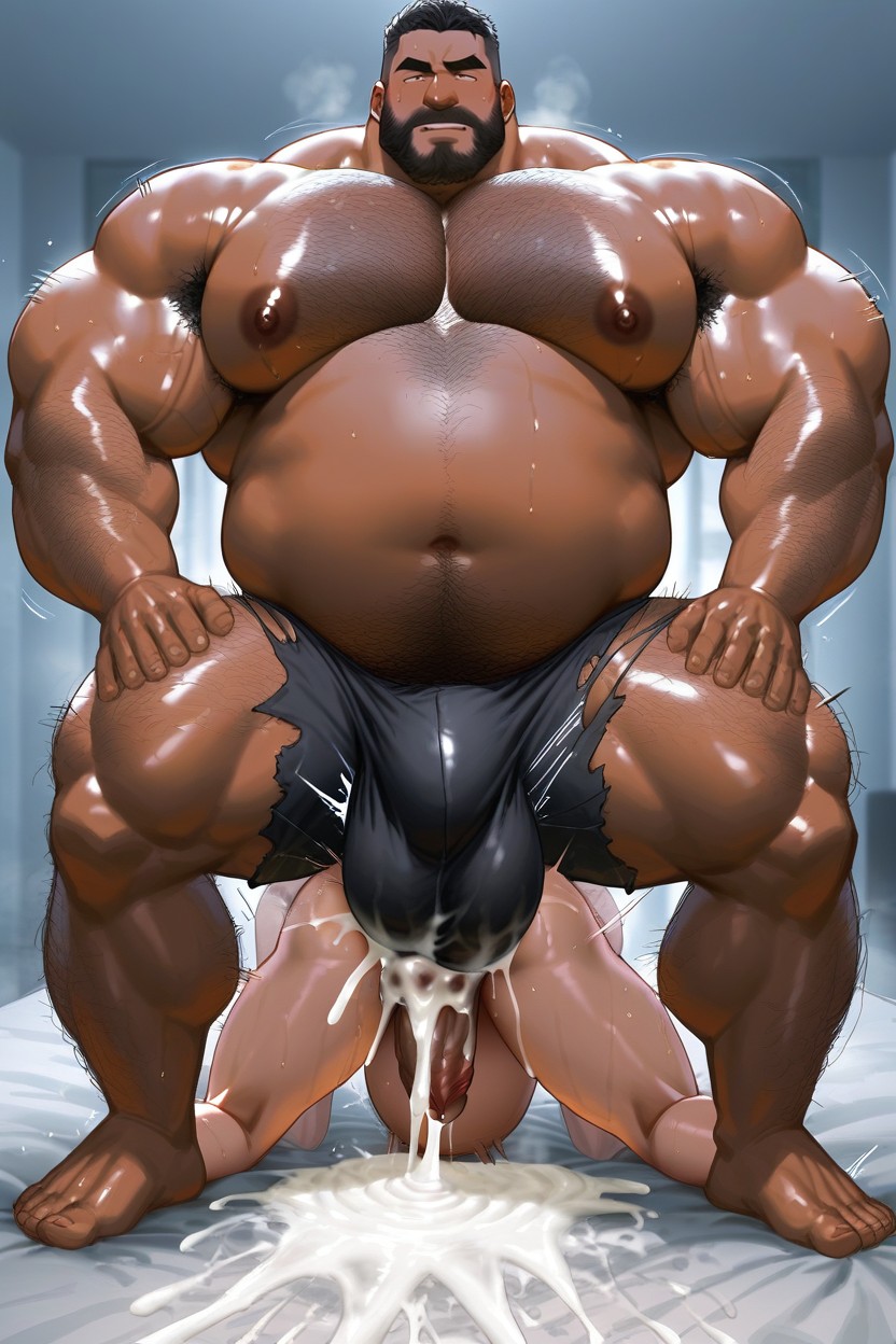 Growing Huge, Breeding, Gay Two Men Fucking 게이 AI 포르노