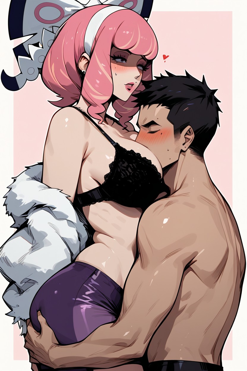 Motorboating Breasts, Shorts, Man Burries His Face Between Klaras Breasts Hentai IA