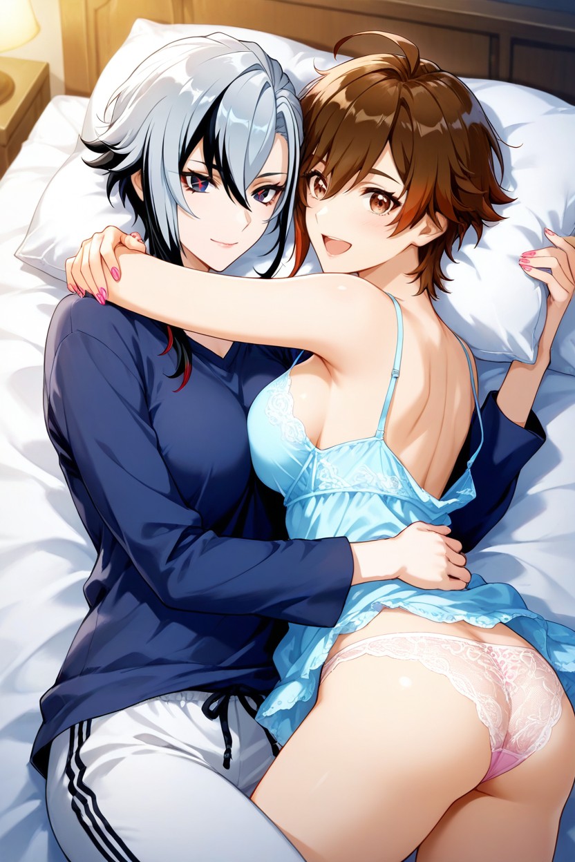 Hair, Waist, Medium Butt Hentai AI Porn