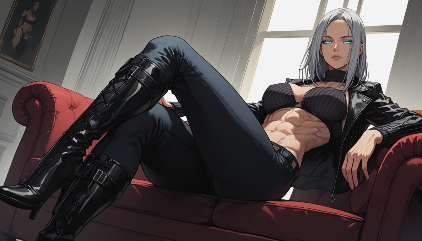 Extremely Long Legs, Beautiful Details, Detailed Face Hentai AI Porn