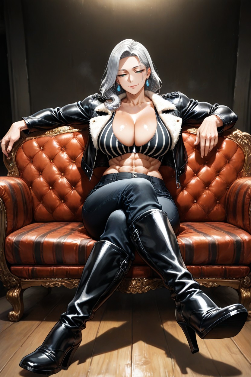 Detailed Face, Abs, Front View Hentai AI Porn