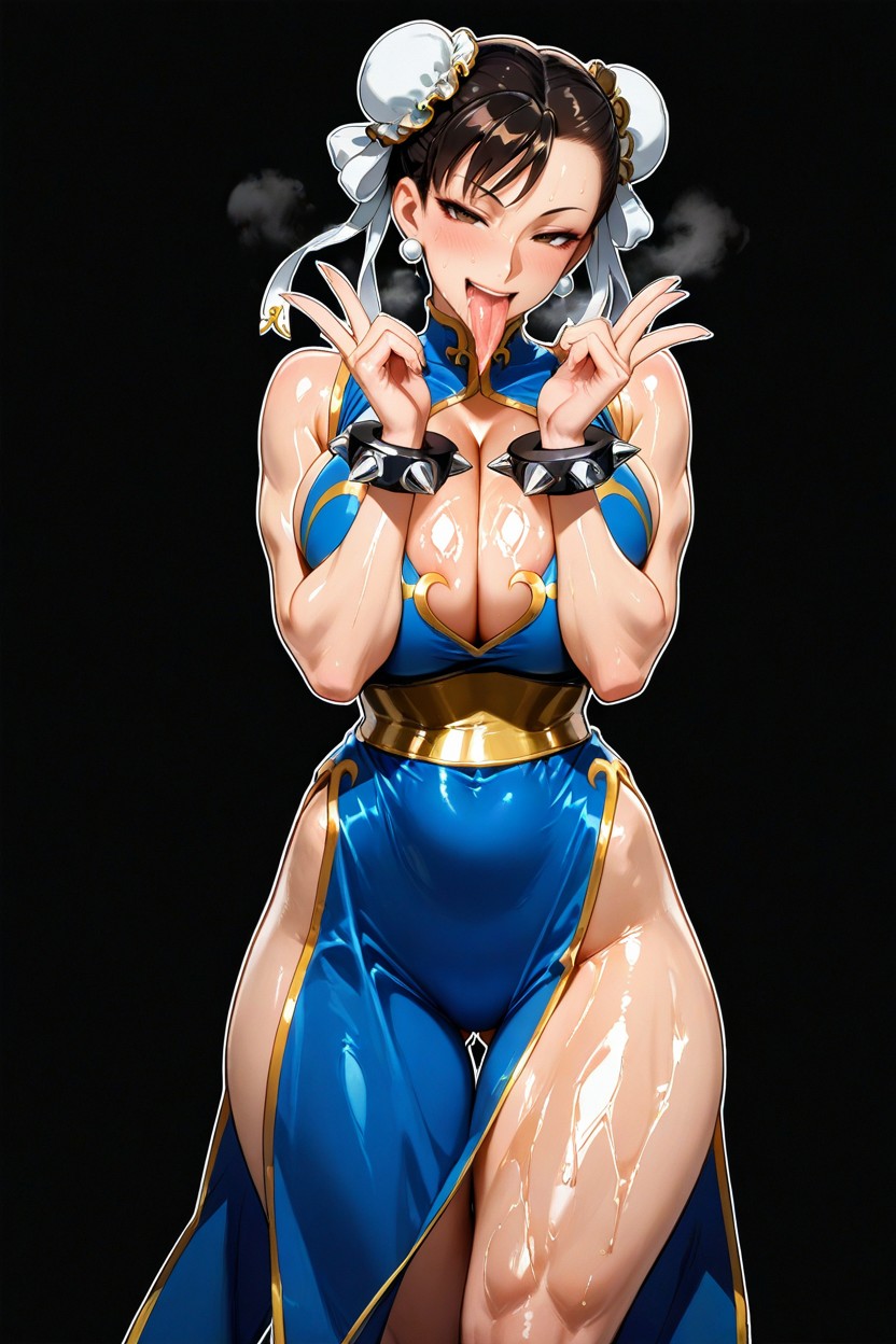 Wide Tongue, Seductive Eyes, Mouth Wide Open Hentai AI Porn