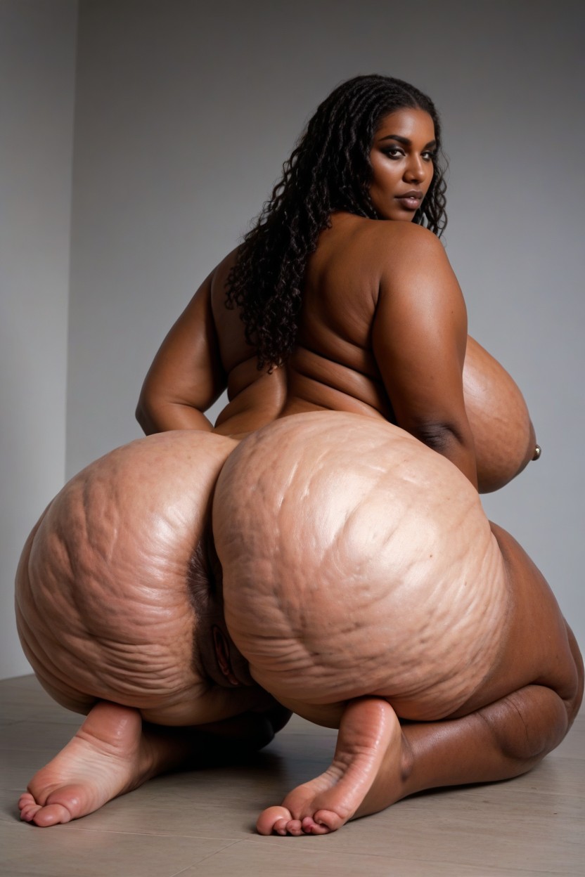Ass With Veins, Colossal Ass, Extremely Cellulite Ass AI Porn