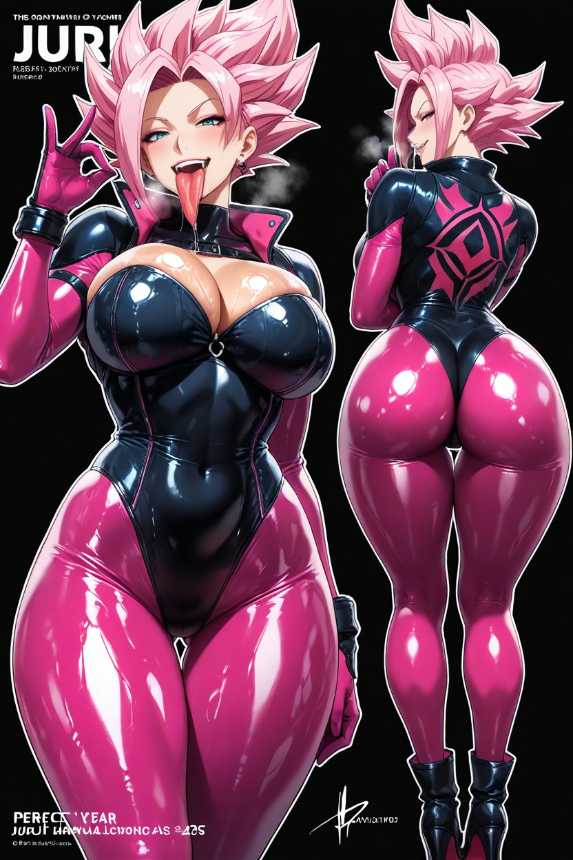 Multiple Views, Black Background, Perfect Thigh Gap Hentai AI Porn