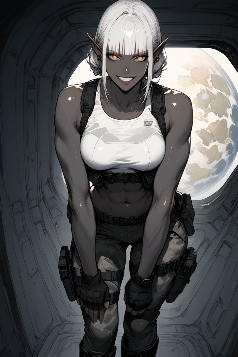 Looking Outside, Ashen Skin, Extremely Sluty Face Hentai AI Porn