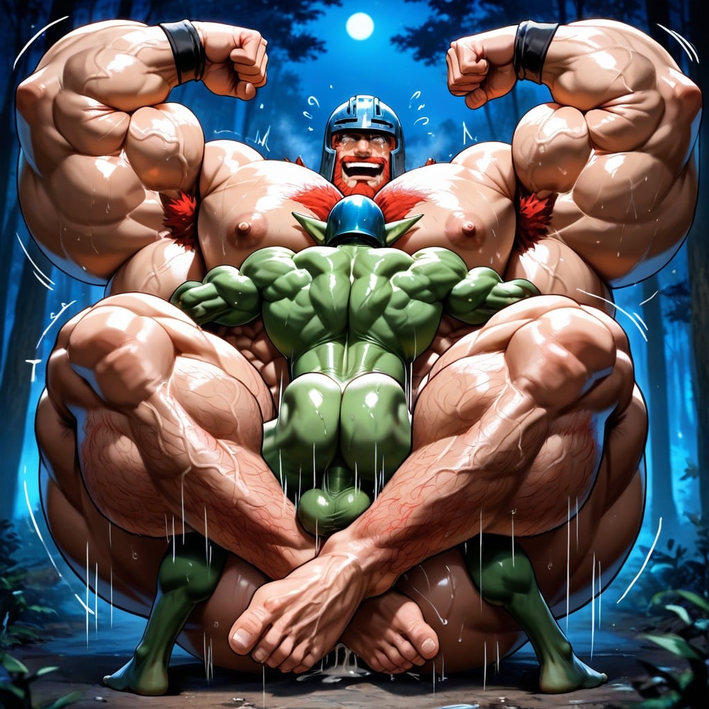 Huge Pecs, Happy Crying, Missionary Position AI Gay Porn