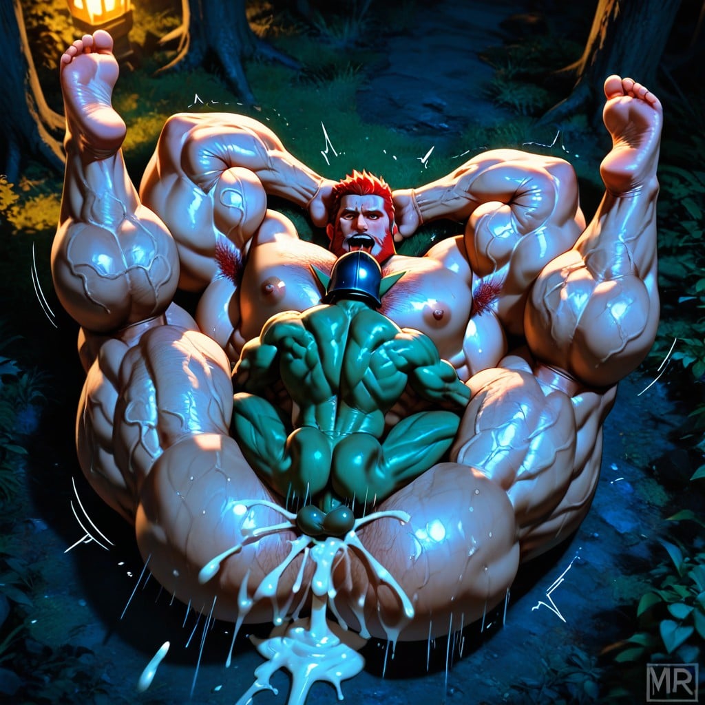Moobs, Fucked Hard, Manly AI Gay Porn