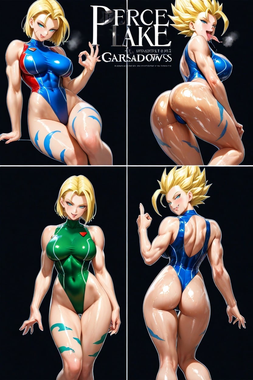 Multiple Views, Mouth Wide Open, Seductive Smile Hentai AI Porn
