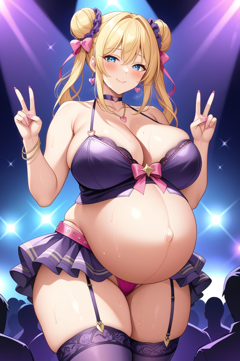 Rave, Blushing, Pink Thong Strap Hentai AI Porn