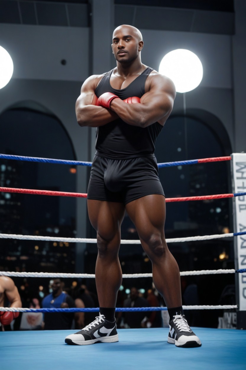 Sleeveless T-shirt, Nude Man, Very Handsome African Man AI Porn