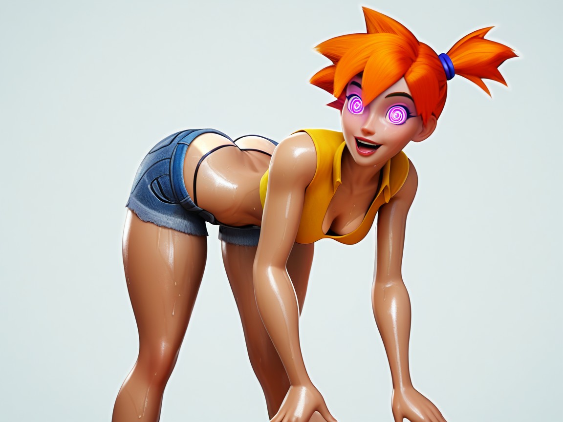 Standing At Attention, Wild Spikey Hair, Brainwashed Hentai AI Porn