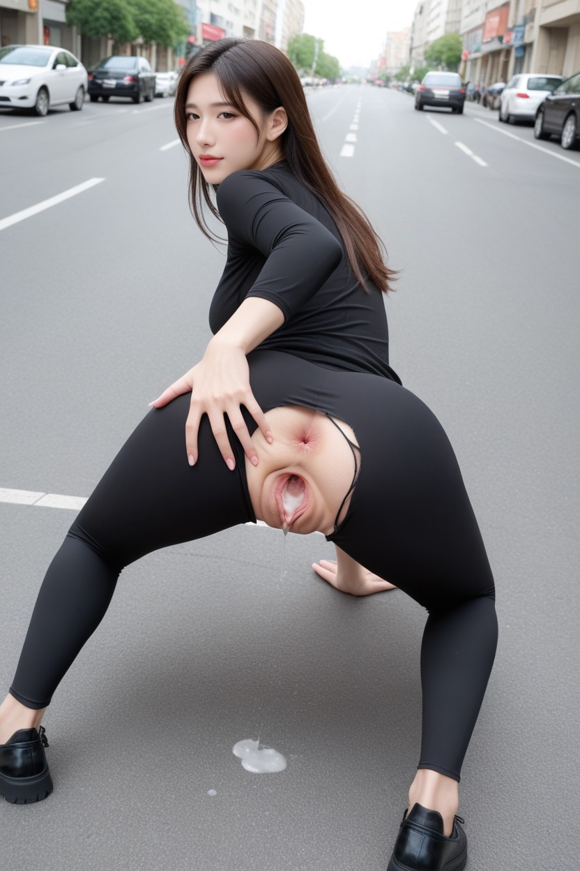 Culo Mediano, Vagina Abierta, Five Toes Porno asiático IA