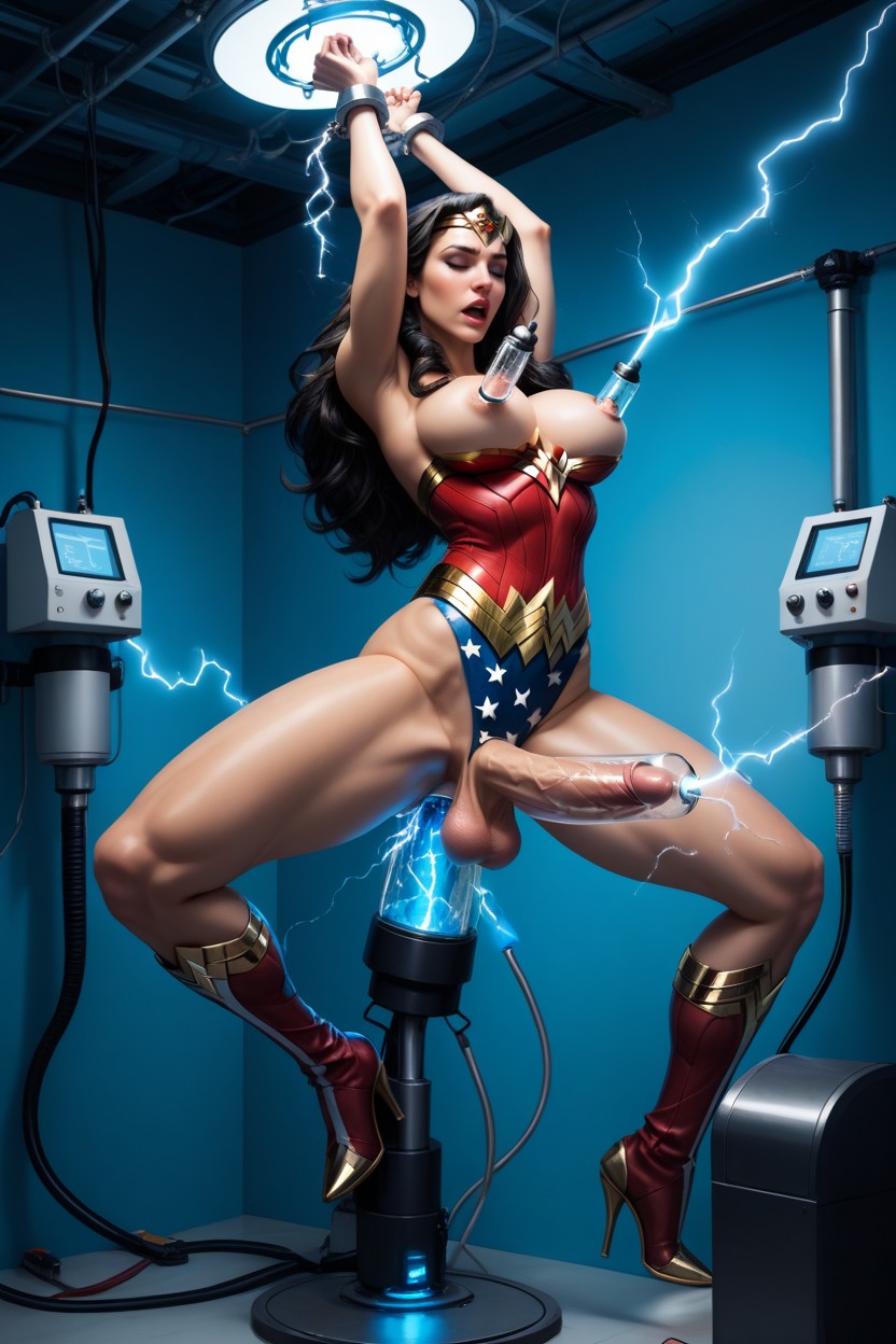 Fucking Machine With Giant, Sex Machine, Cell Shemale AI Porn