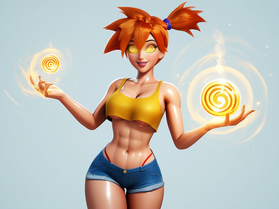 Wild Spikey Hair, One Woman, Hearteyes Hentai AI Porn