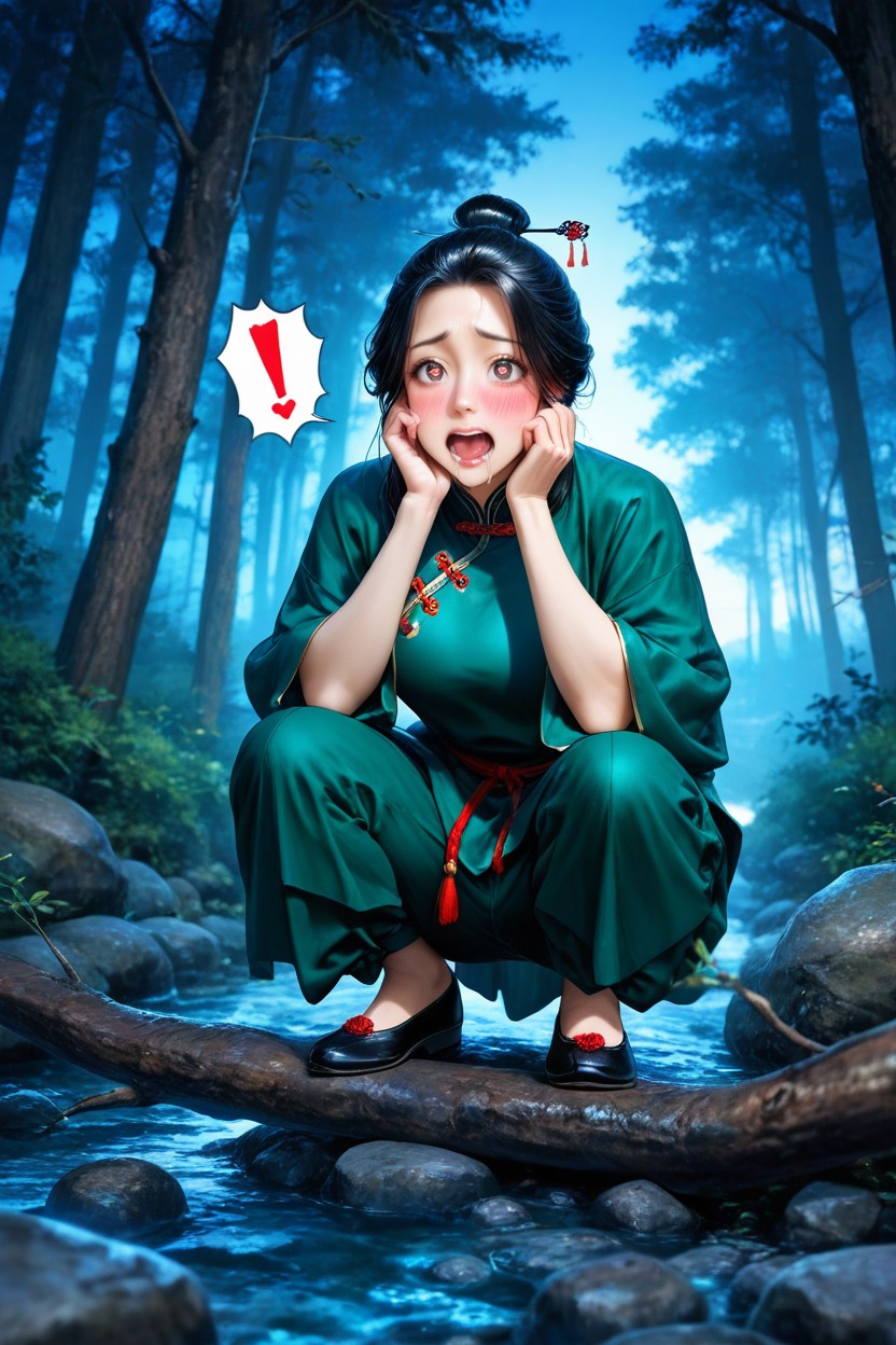 Blushing Face, Heart Effect, Large Brown Eyes Hentai AI Porn