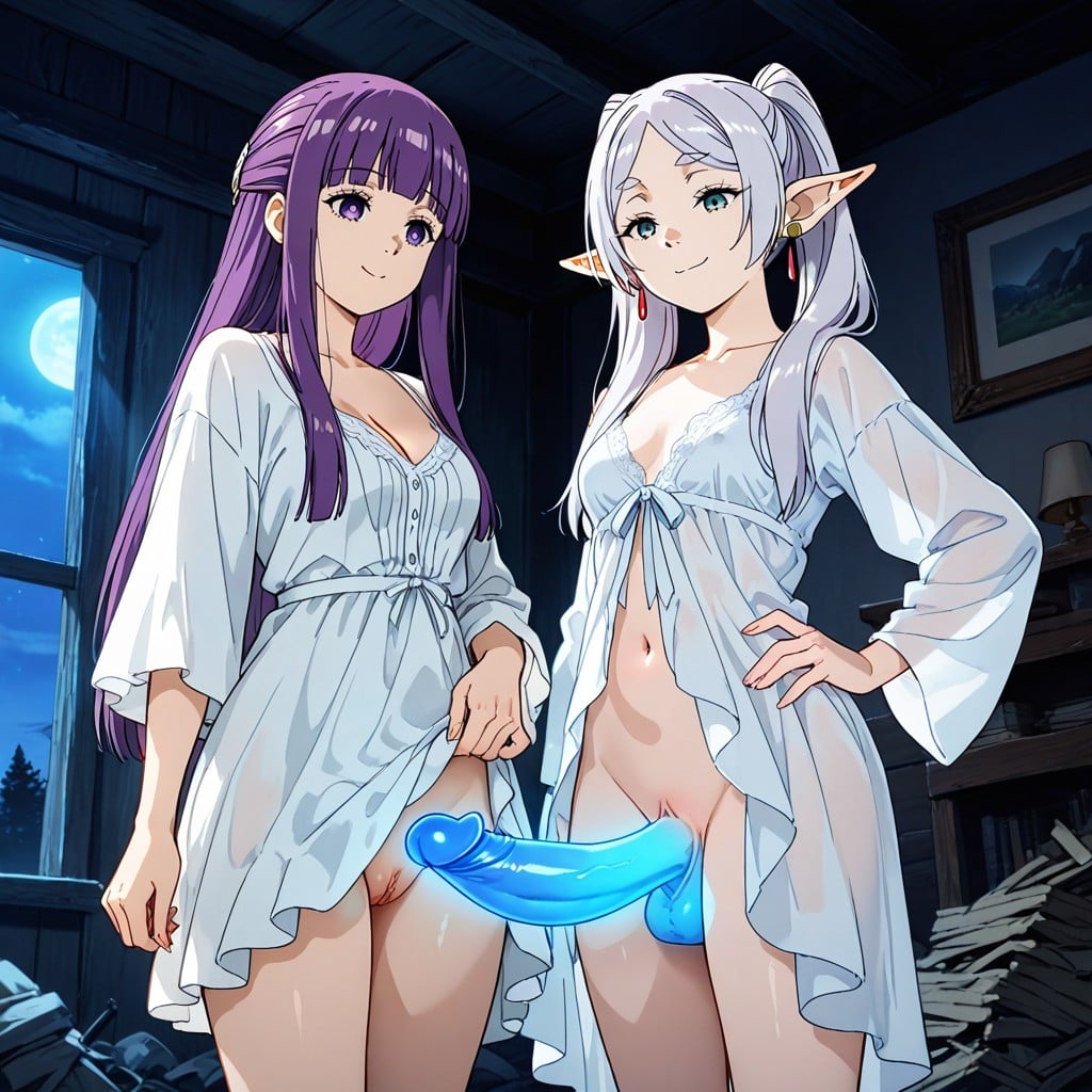 Smug, Two People, Frieren Hentai AI Porn