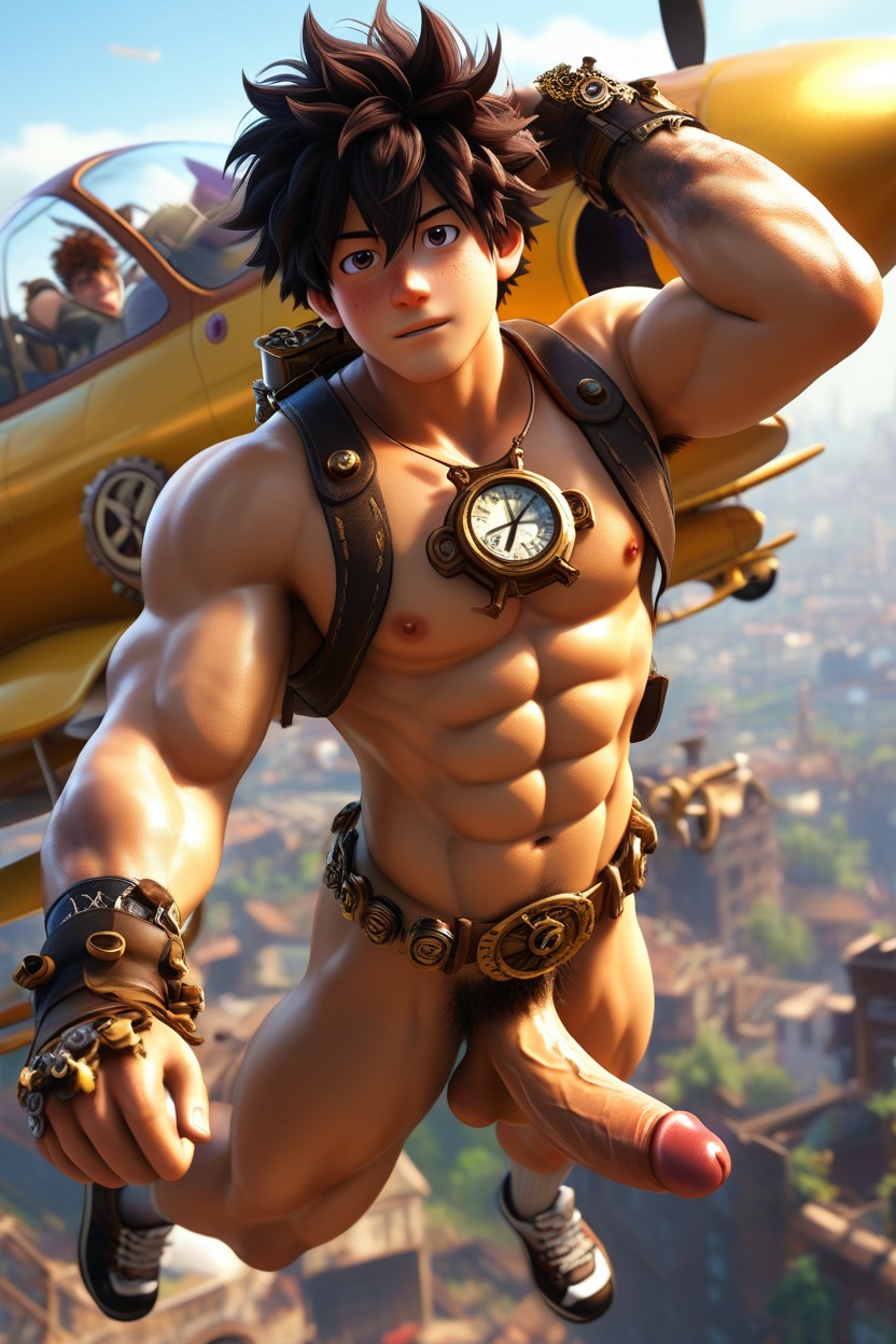 Thick Thighs, Shaggy Hair, Smooth Balls AI Gay Porn