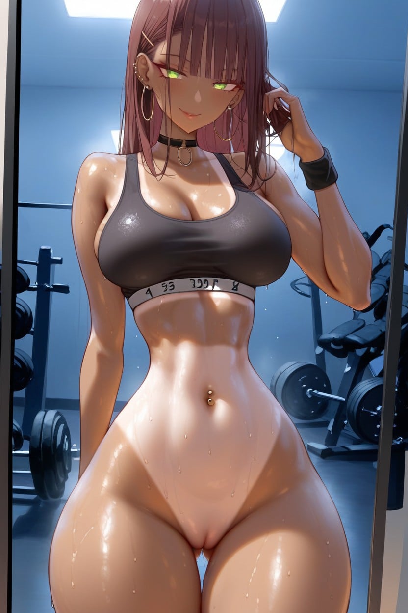 Scrawny Rib Cage, Mirror Selfie, Eyeliner Hentai AI Porn