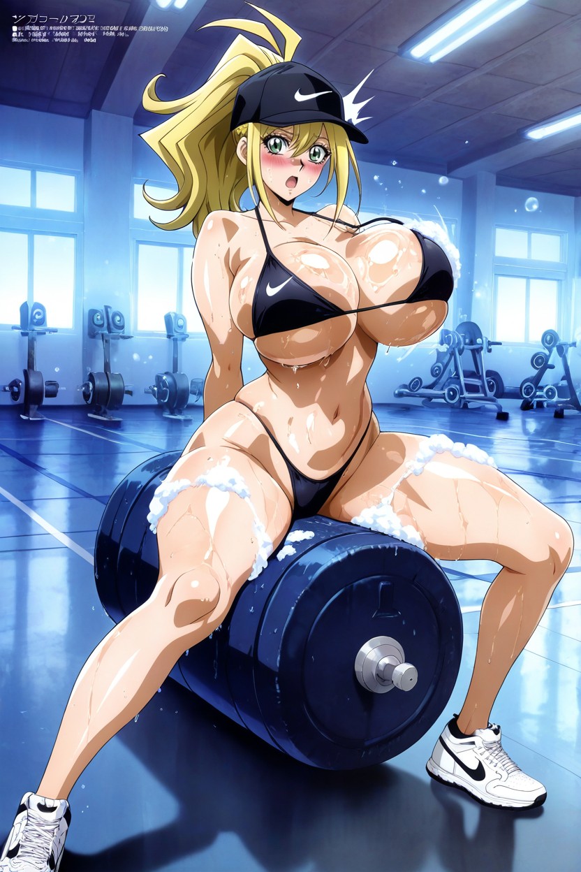 Solitary, Nike Bikini Top, Oiled Skin Hentai IA