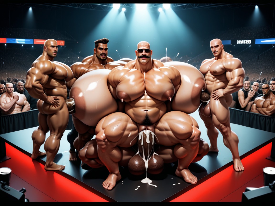 Tongue Out, Wide Angle, Extremely Large Ass AI Porn