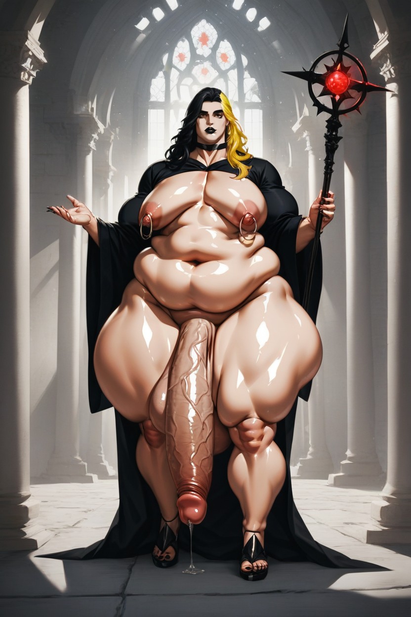 Emo Makeup, Elegant Makeup, Hyper Pecs AI Gay Porn