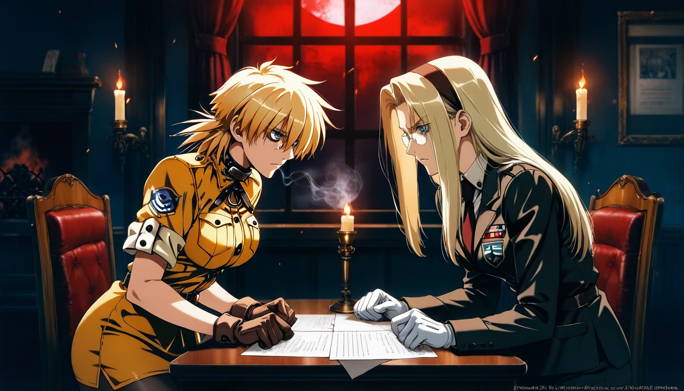 25+, Break Papers And Files On Desk, Blue Eyes Hentai AI Porn