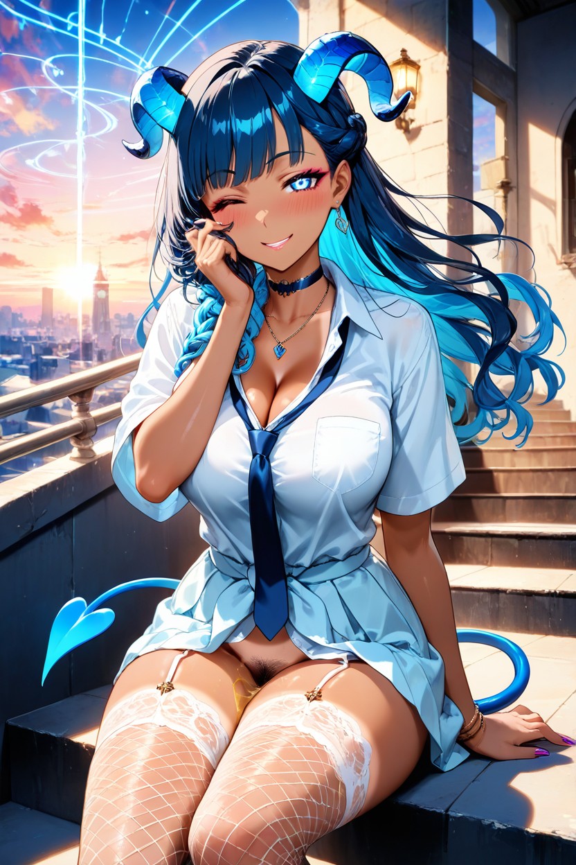 Wink, Bottomless, Blessed Hentai AI Porn