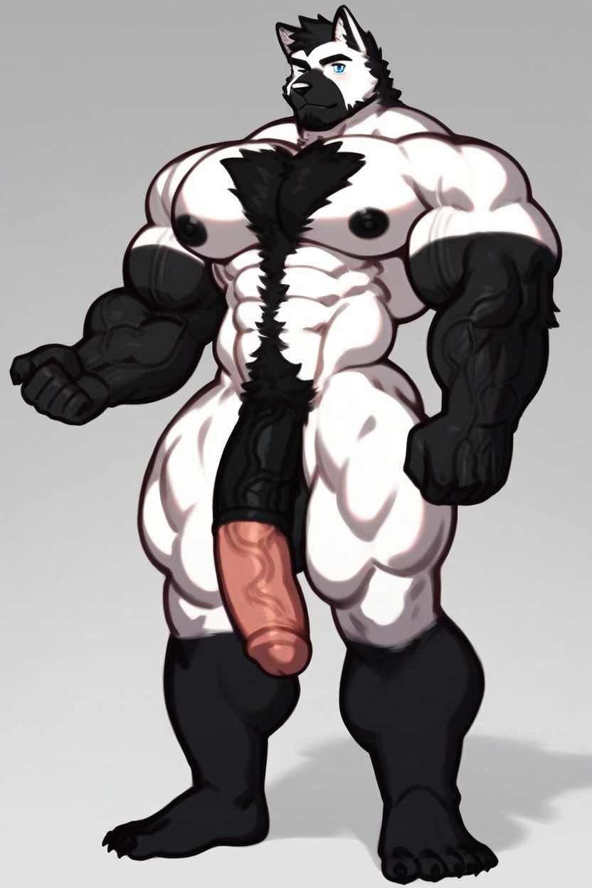 Reference, Black Tail, Long Black Mane Furry AI Porn
