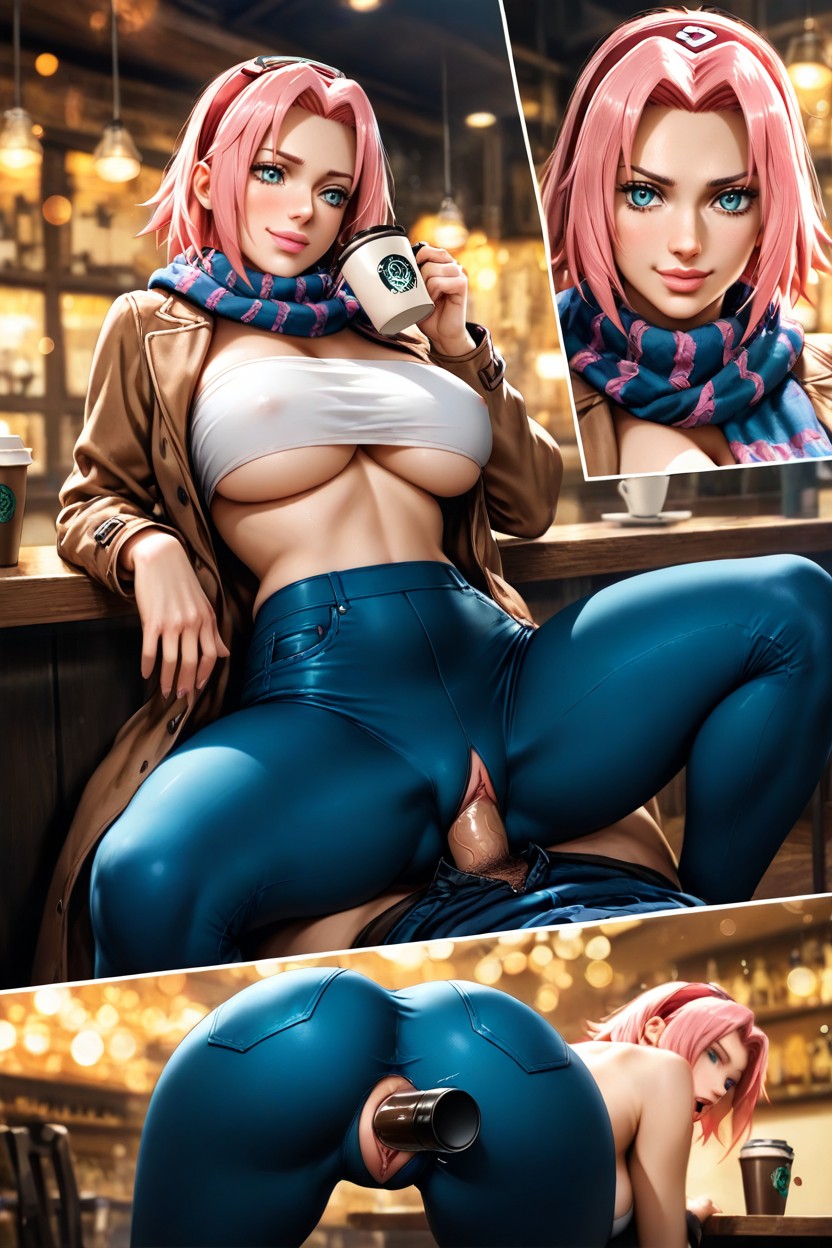 Bold Outlines, Puffy Lips, Backgrounds Hentai IA