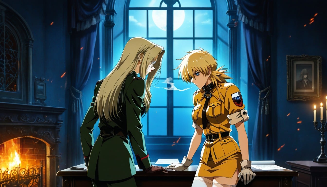 Gothic Atmosphere, Confident Posture, Commanding Expression Hentai AI Porn