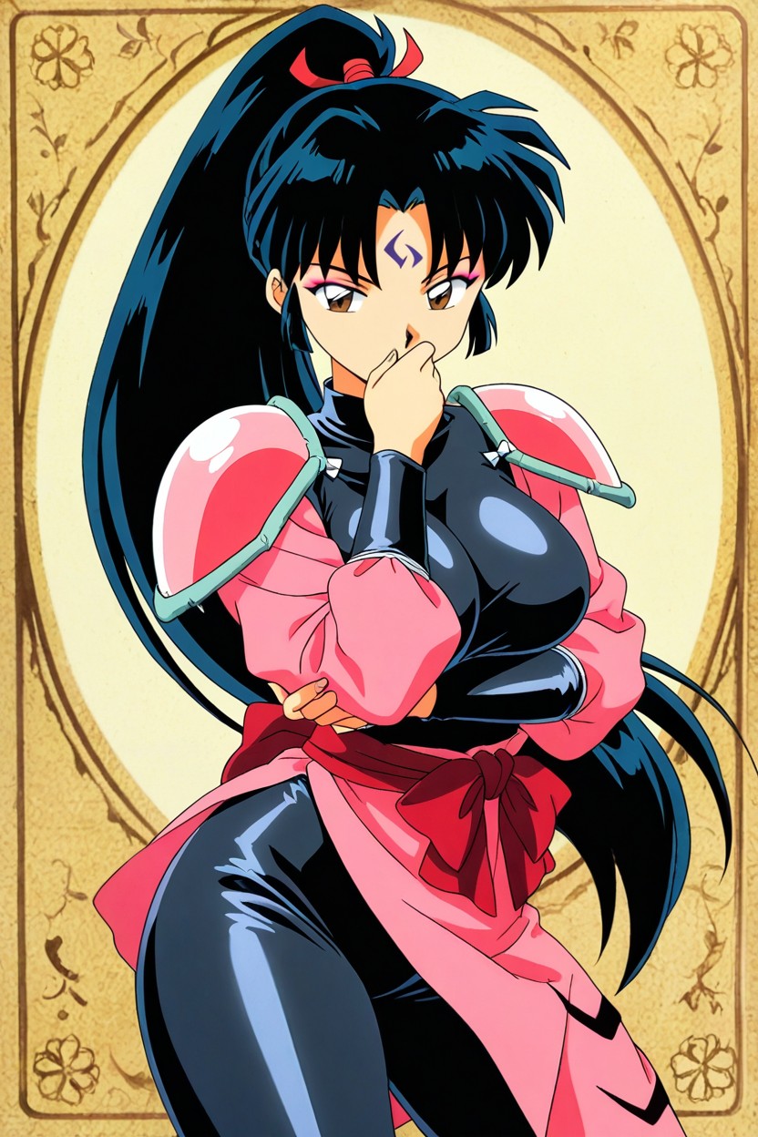 Anime Style, No Facial Pattern, Sango From Inuyasha Hentai IA
