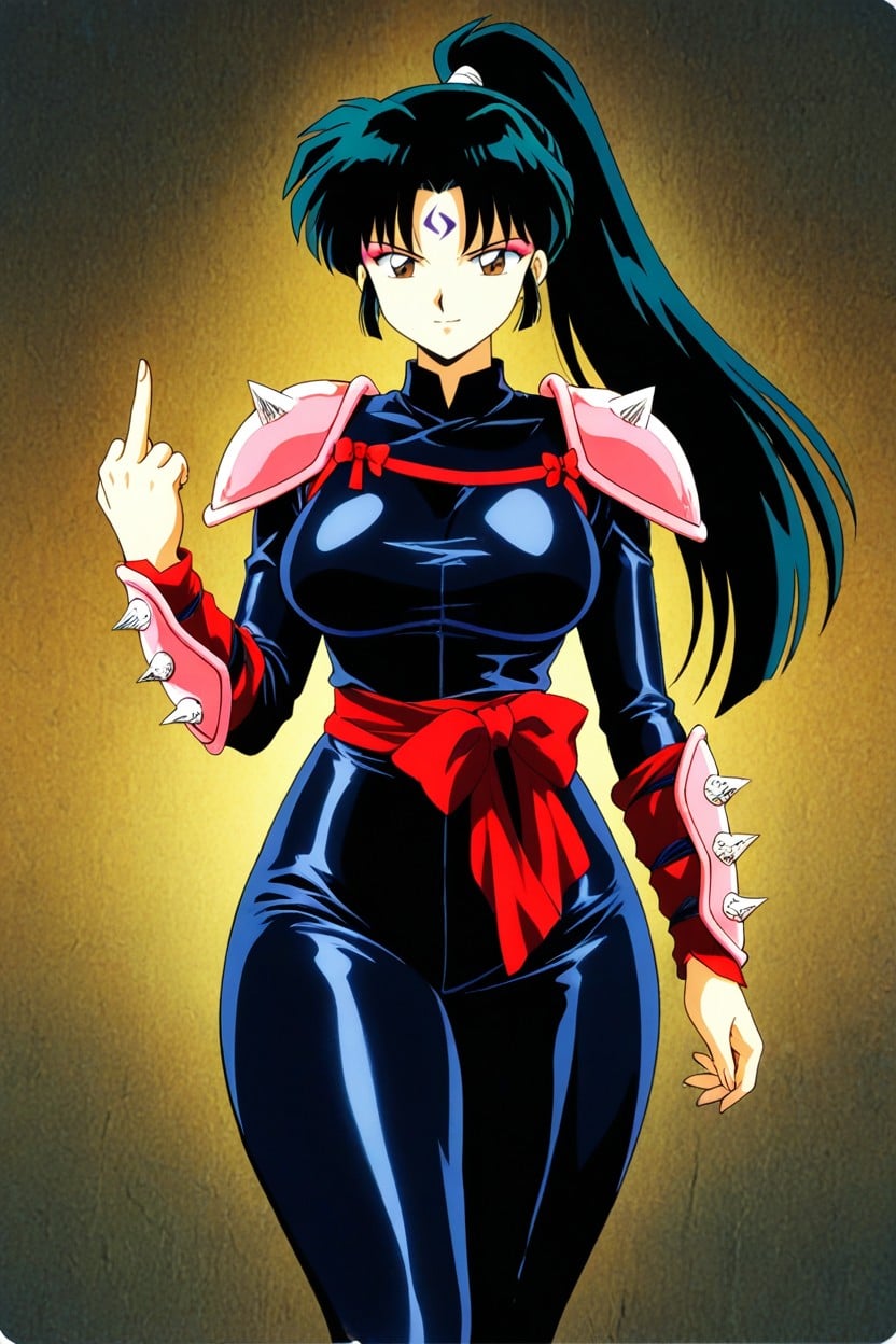 Plain Forehead, Light Pink Abdomen Armor, Matte Fabric Hentai AI Porn