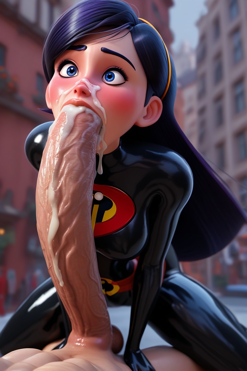 Extreme Long Hyper Massive Veiny Cock, In Paris, Full Body AI Porn