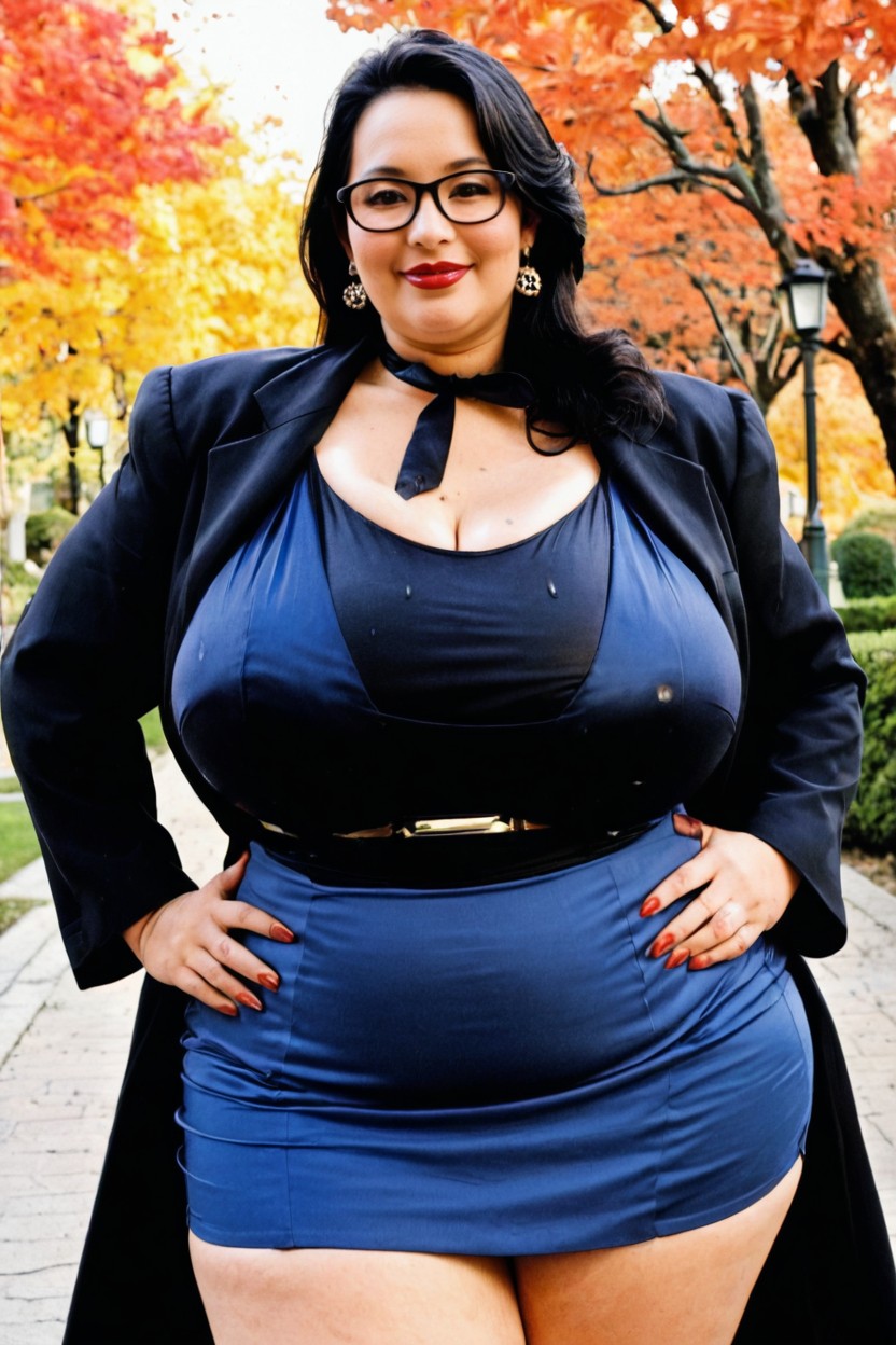 30+, Earring, Waist Shot BBW AI Porn