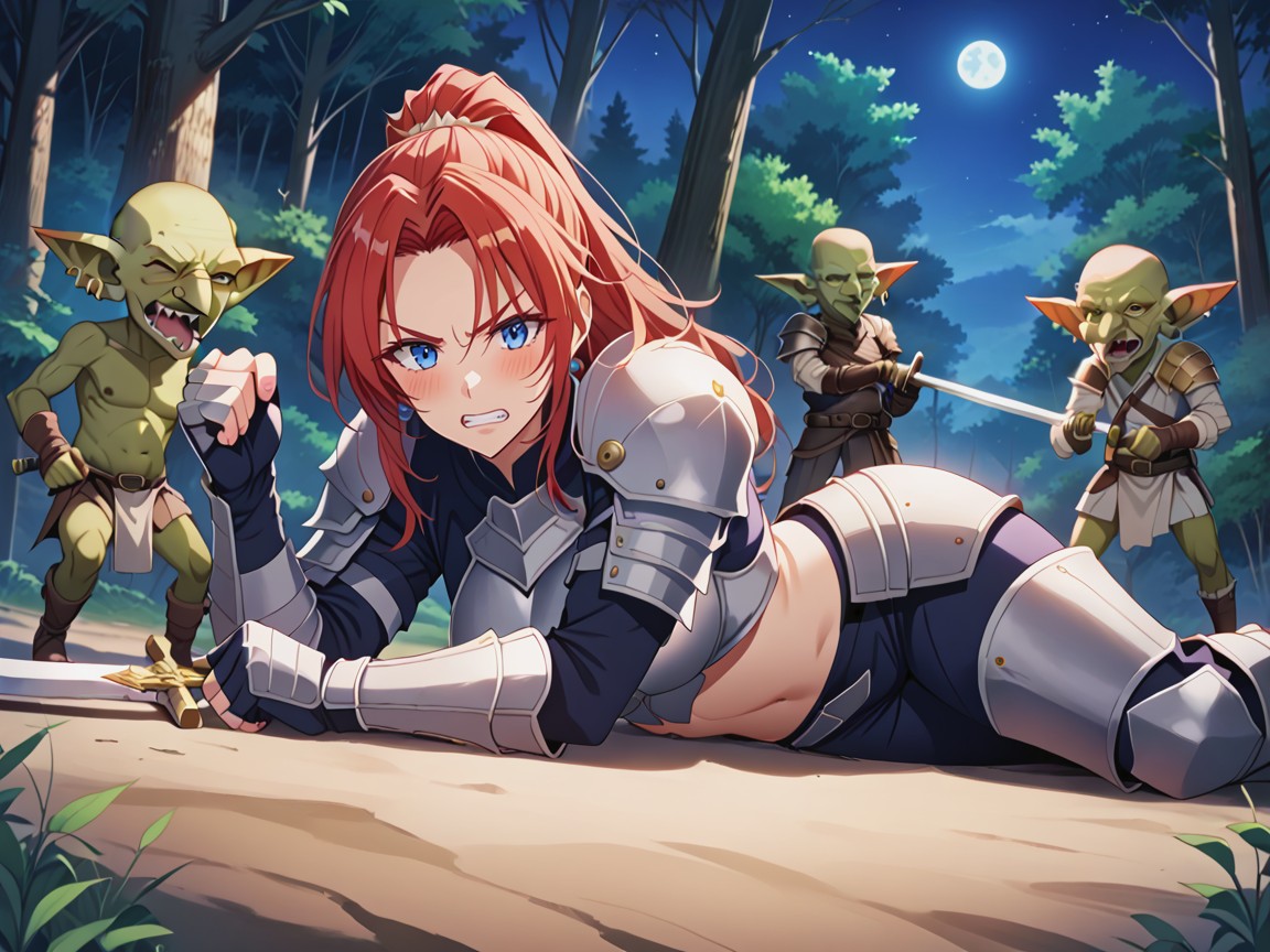 Front View, Detailed Eyes, Bald Goblin Hentai AI Porn