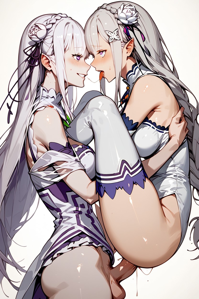 Heeled Boots, Emilia From Re Zero, Love Hearts Hentai AI Porn