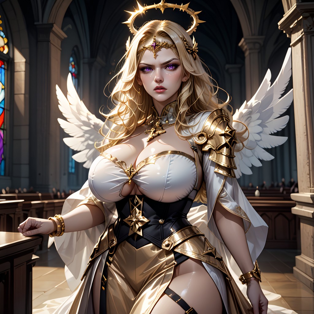 Breasts Expansion, Blond Hair, Full Body Hentai AI Porn