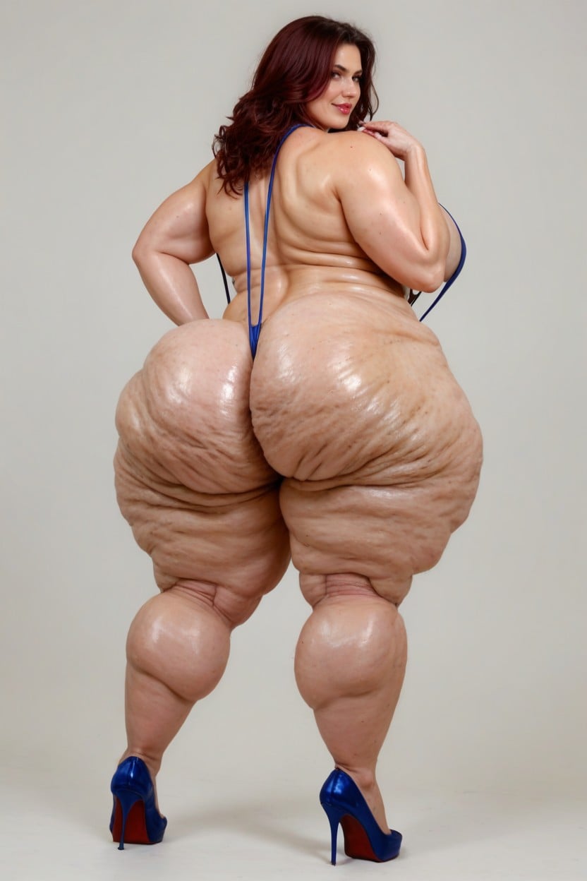 Massive Cellulite Ass, Evil, Broad Shoulders AI Porn