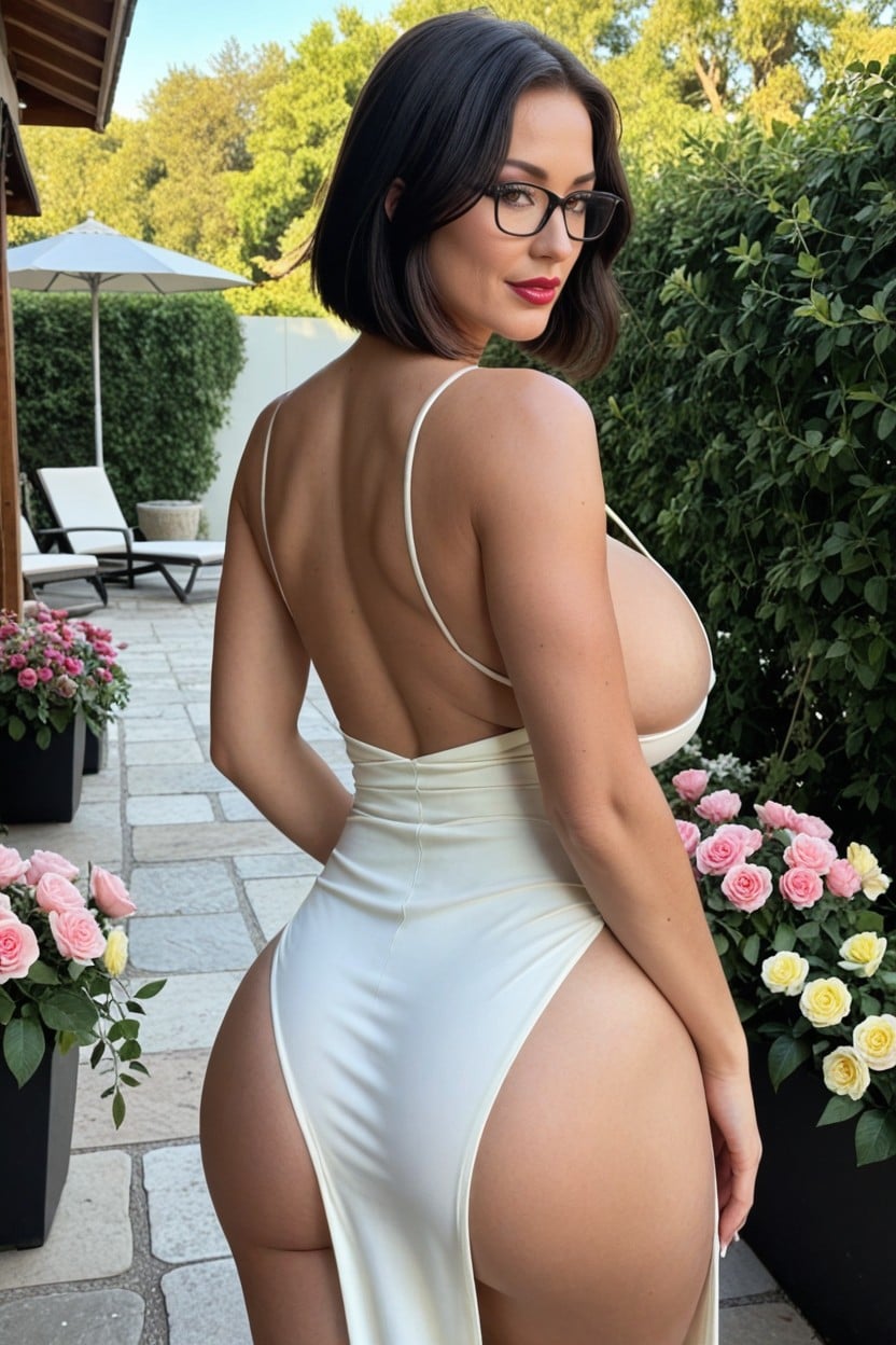 Wide Hips, Lipstick, Huge Sagging Breast MILF AI Porn